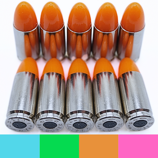 Eagle Munitions, LLC. Premium 9mm Snap Caps - Dry Fire Rounds - Dummy Rounds (Orange, 20 Count)