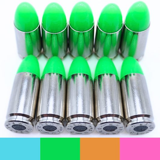 Eagle Munitions, LLC. Premium 9mm Snap Caps - Dry Fire Rounds - Dummy Rounds (Green, 10 Count)